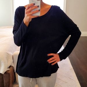 WOMEN'S BLACK ZARA OVERSIZED T SHIRT SIZE MEDIUM